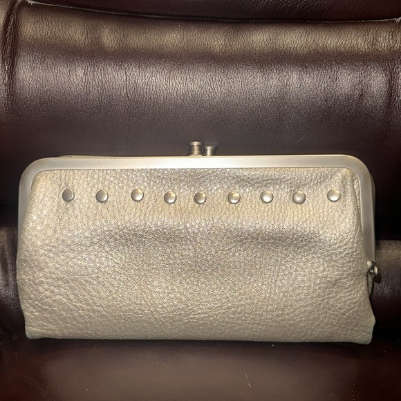 Chico’s Faux Leather Foldout Clutch - Picture 2 of 16